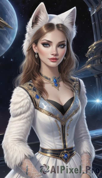 A inspiring female within dynamic scene