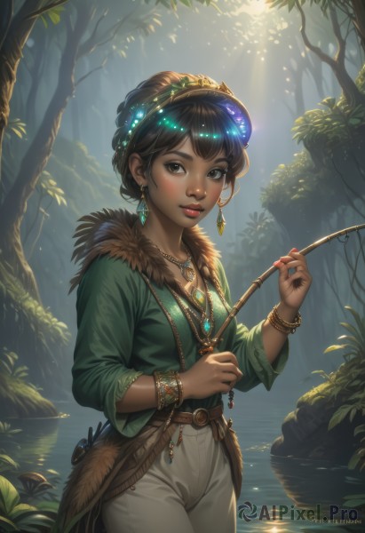 The beauty of a female set in a enchanting day