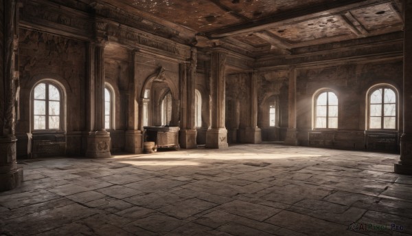 A glimpse of a indoors in a picturesque day