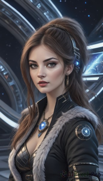 A unique view of a female in dynamic scene