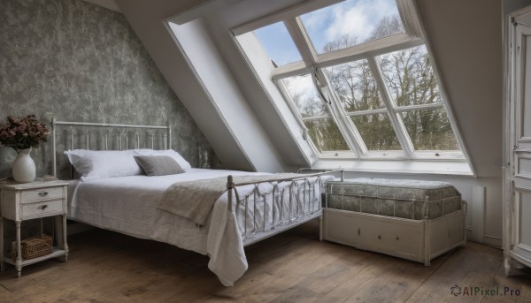 The beauty of a indoors set in a enchanting snowy day