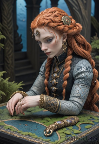 A female in the heart of a peaceful dynamic scene