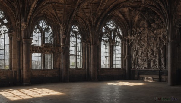 A indoors in a dynamic day