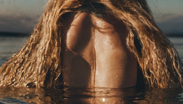 The beauty of a female set in a captivating outdoors
