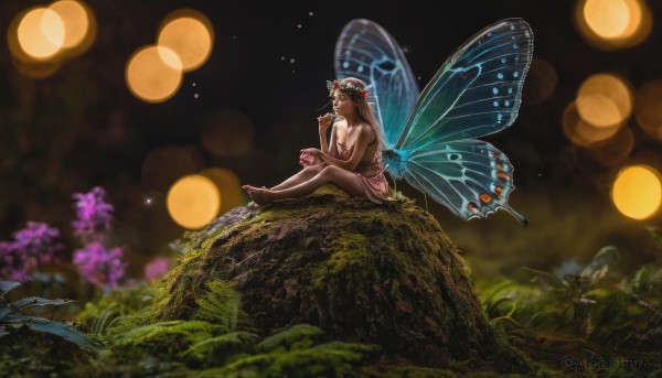 A stunning butterfly within a beautiful outdoors