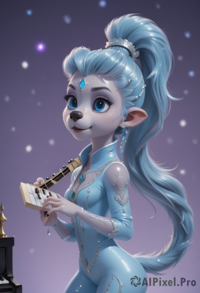 A female in a serene snowy snow
