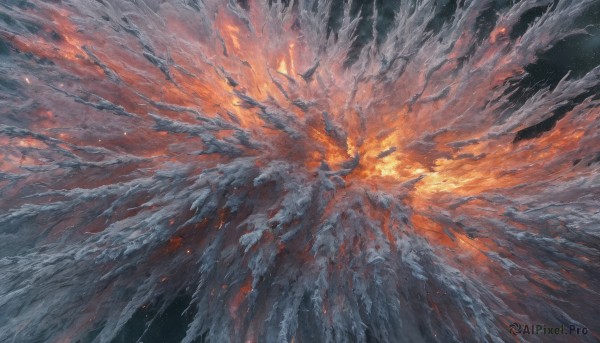 A glimpse of a unique subject in a picturesque fiery outdoors