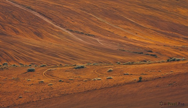 A landscape in a picturesque sunset outdoors