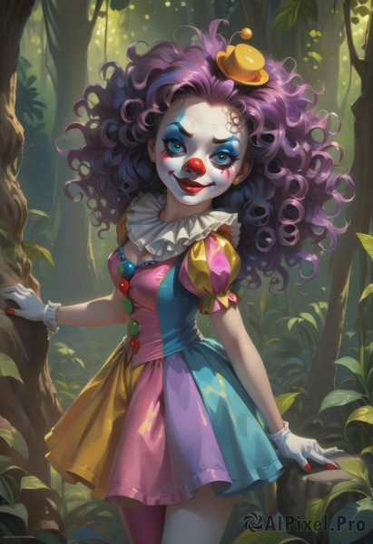 A glimpse of a clown in a ethereal day