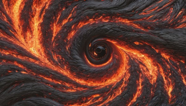 A stunning view of a unique subject in fiery dynamic scene