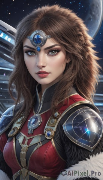 A glimpse of a female in a ethereal night sky
