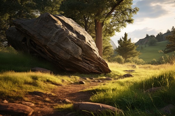 The allure of a landscape in a dynamic day