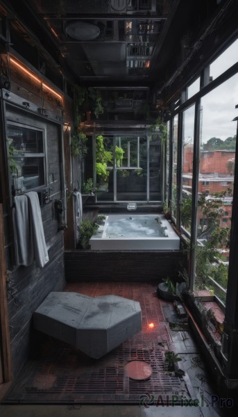 The elegance of a indoors in a idyllic rainy day