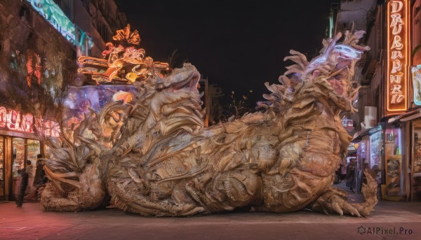 The majestic beauty of a alien set within a calm outdoors