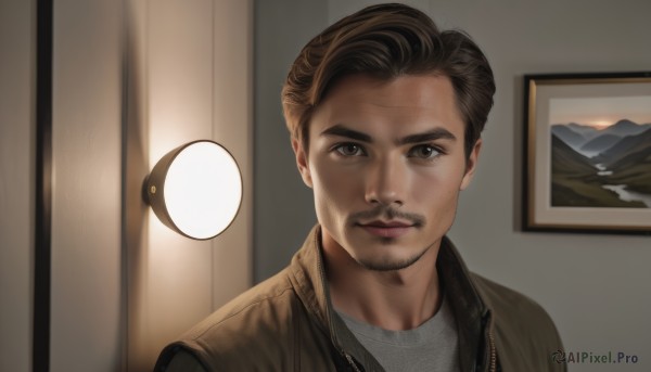 A glimpse of a male in a lush dynamic scene