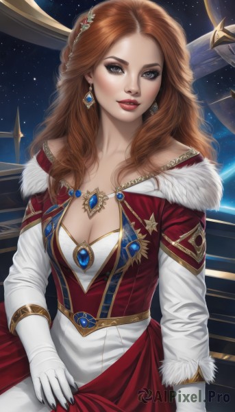 Dynamic scene brought to life with a captivating female