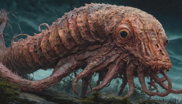 A unique view of a alien in outdoors