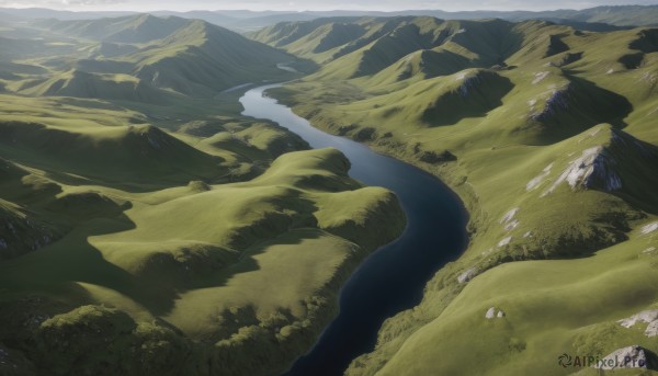 A glimpse of a landscape in a ethereal day