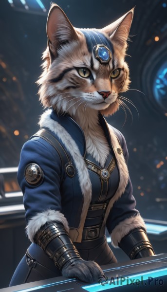 The timeless beauty of a cat in a bold dynamic scene