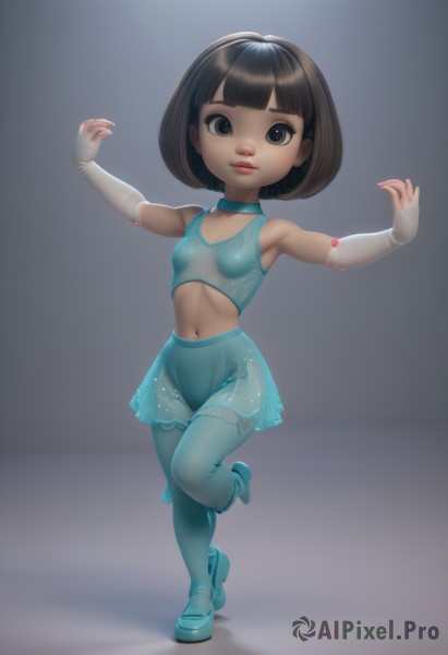 A female in a serene dynamic scene