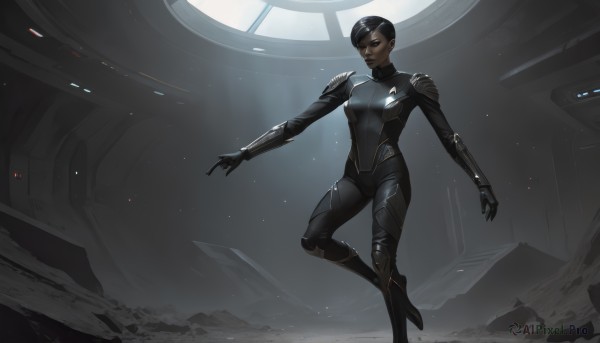 A majestic image of a female in dynamic scene