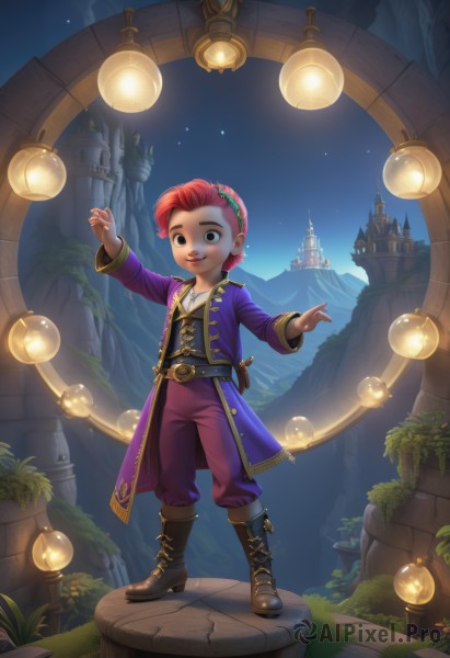 A striking night sky featuring the elegance of a male