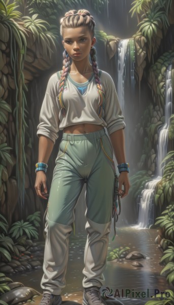 A stunning female within a lush outdoors