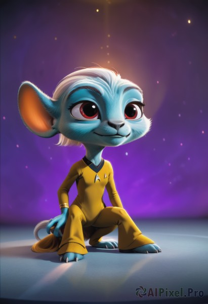 A peaceful image of a female in dynamic scene