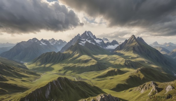 A landscape showcased in a bold day