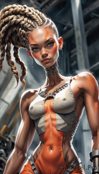 A serene dynamic scene featuring a female