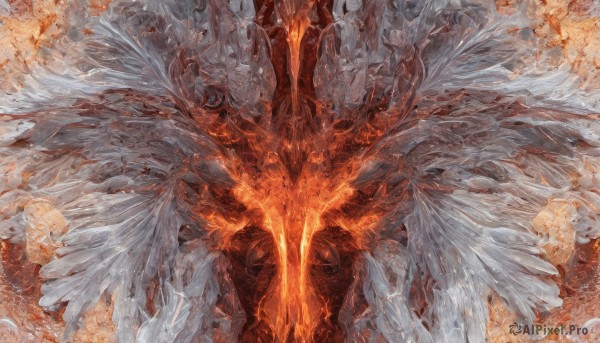 A charming fiery dynamic scene featuring a male