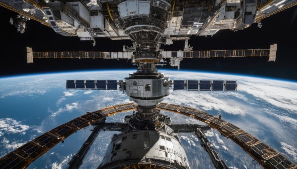 A glimpse of a spacecraft in a ethereal scenery