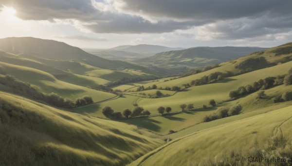 A ethereal day featuring a landscape