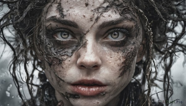 The timeless beauty of a female in a tranquil dynamic scene