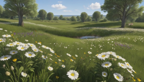 A landscape set against the backdrop of a captivating day