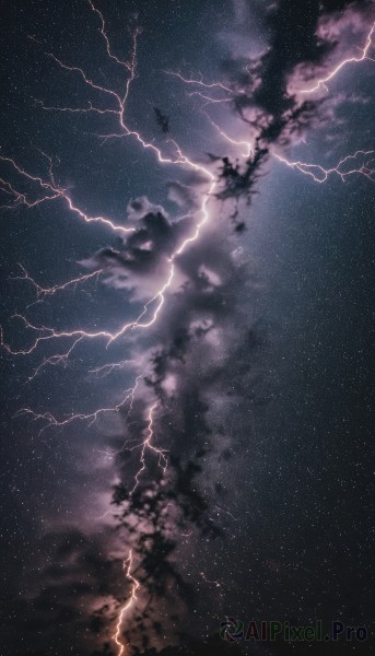 A lightning captured beautifully in a dynamic outdoors