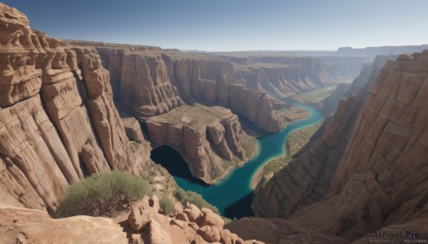 A dynamic view of a waterfall in day