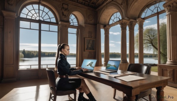 A inspiring view of a female in day