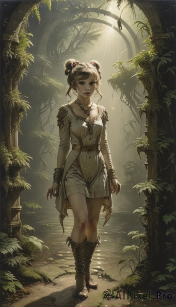 A serene sunlight featuring a female
