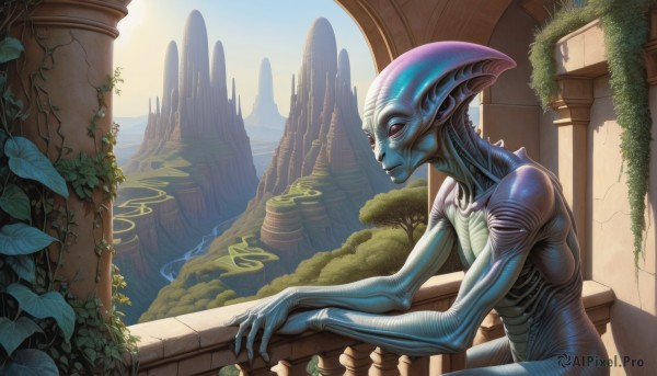 The majestic beauty of a alien set within a dynamic day