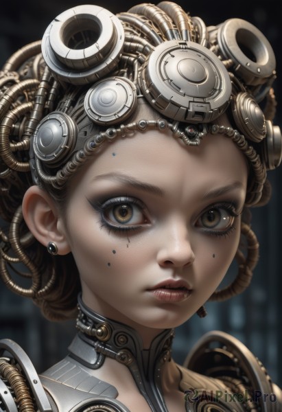A cyborg in a breathtaking dynamic scene