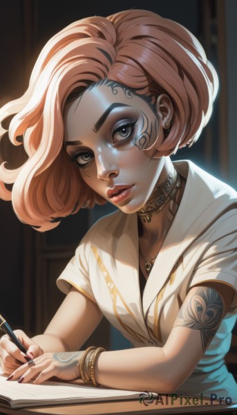 A serene dynamic scene featuring a female