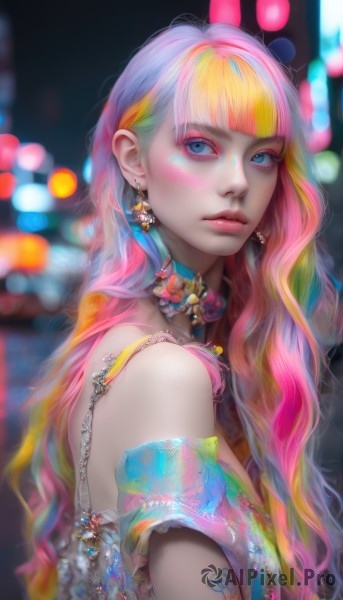 A female showcased in a bold dynamic scene