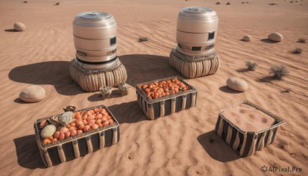 food,signature,no humans,shadow,bowl,rock,mushroom,rice,food focus,still life,wood,outdoors,fruit,box,scenery,sand,desert,stone