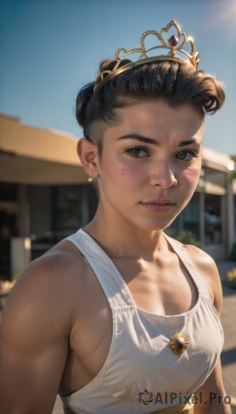 A female caught in a breathtaking day