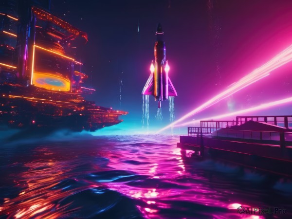 A charming outdoors featuring a spacecraft