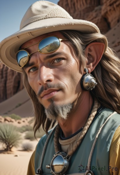 A breathtaking view of a male in day