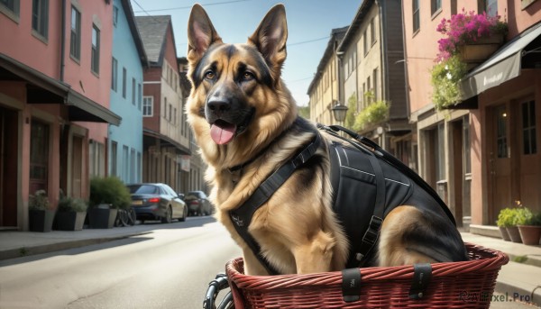 The timeless beauty of a dog in a picturesque day