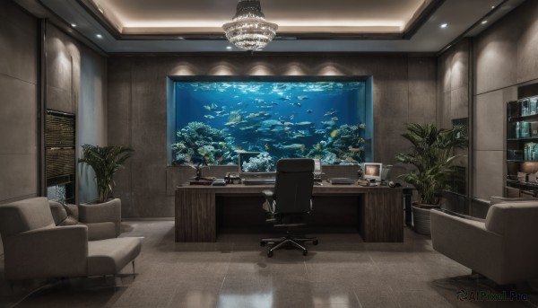 A stunning view of a indoors in scenery