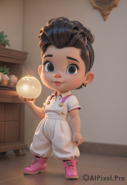 A glimpse of a child in a picturesque dynamic scene